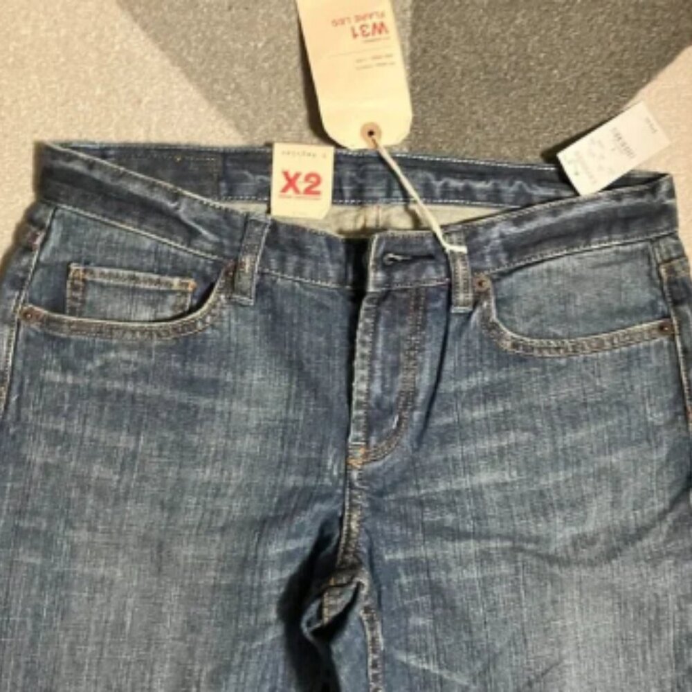 NWT Express X2 Embroidered Rear Pockets Flare Leg Jeans Women's Size 8 - Picture 3 of 6